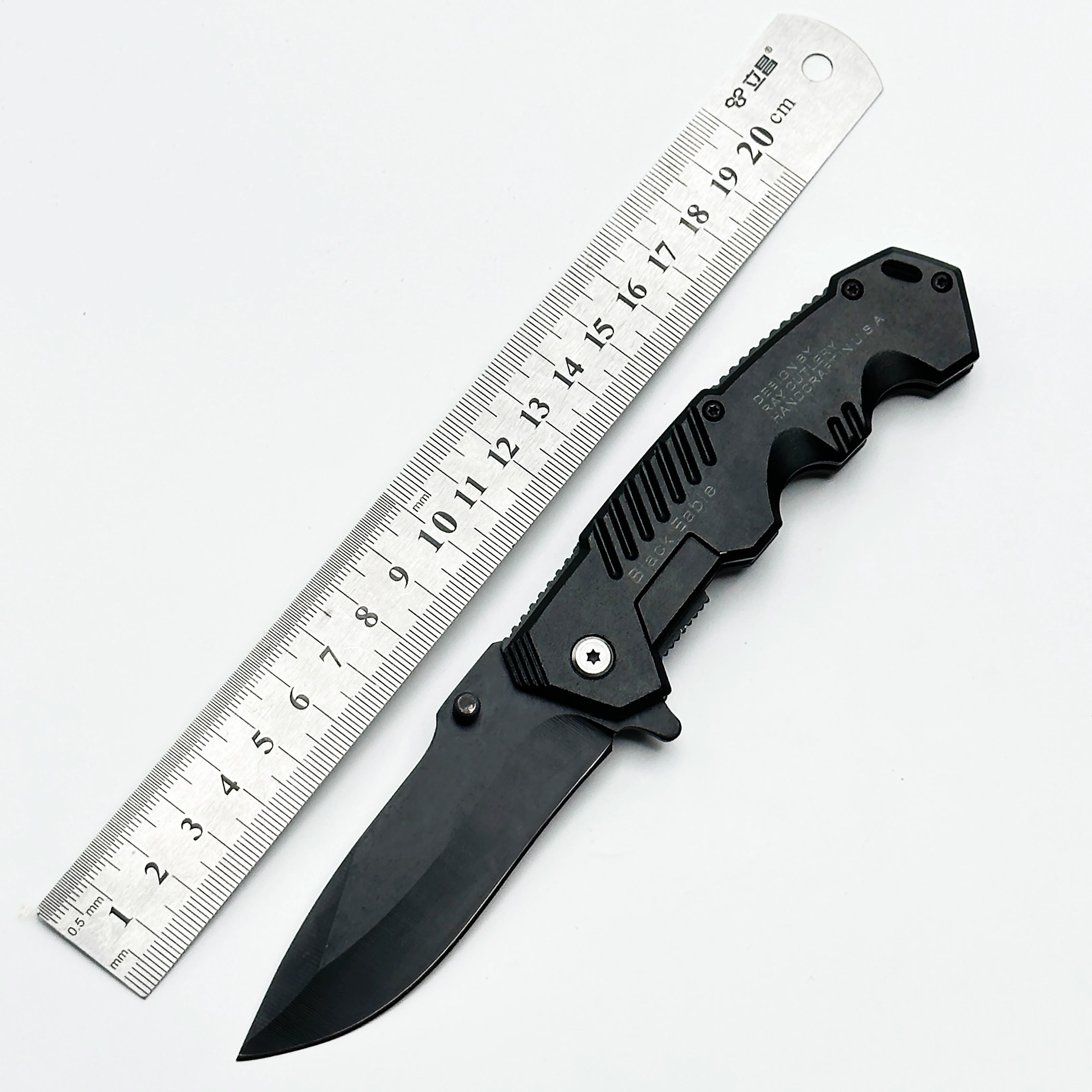 Men's Folding pocket knife, with pocket clip, stainless steel blade, for men and women