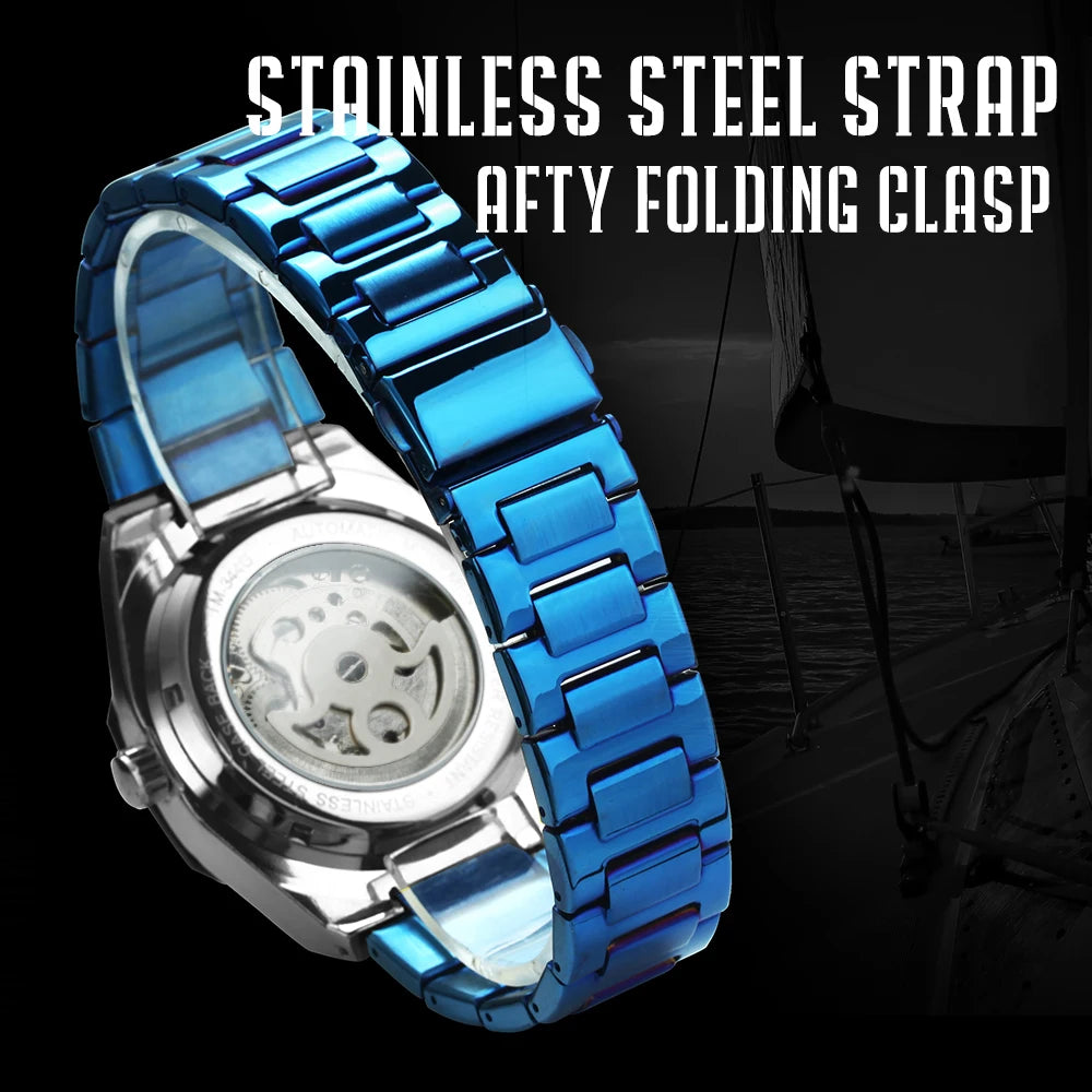 Forsining Skeleton Automatic Mechanical Watch for Men