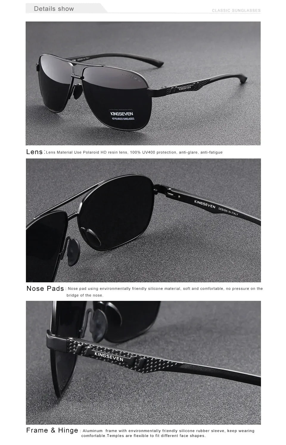 Men's casual shades