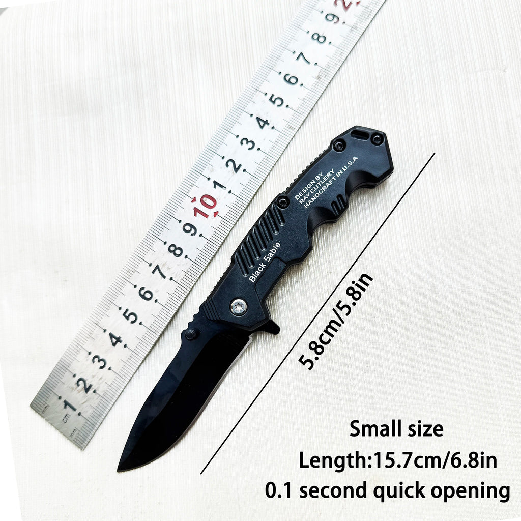 Men's Folding pocket knife, with pocket clip, stainless steel blade, for men and women