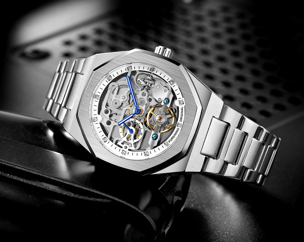 Forsining Skeleton Automatic Mechanical Watch for Men