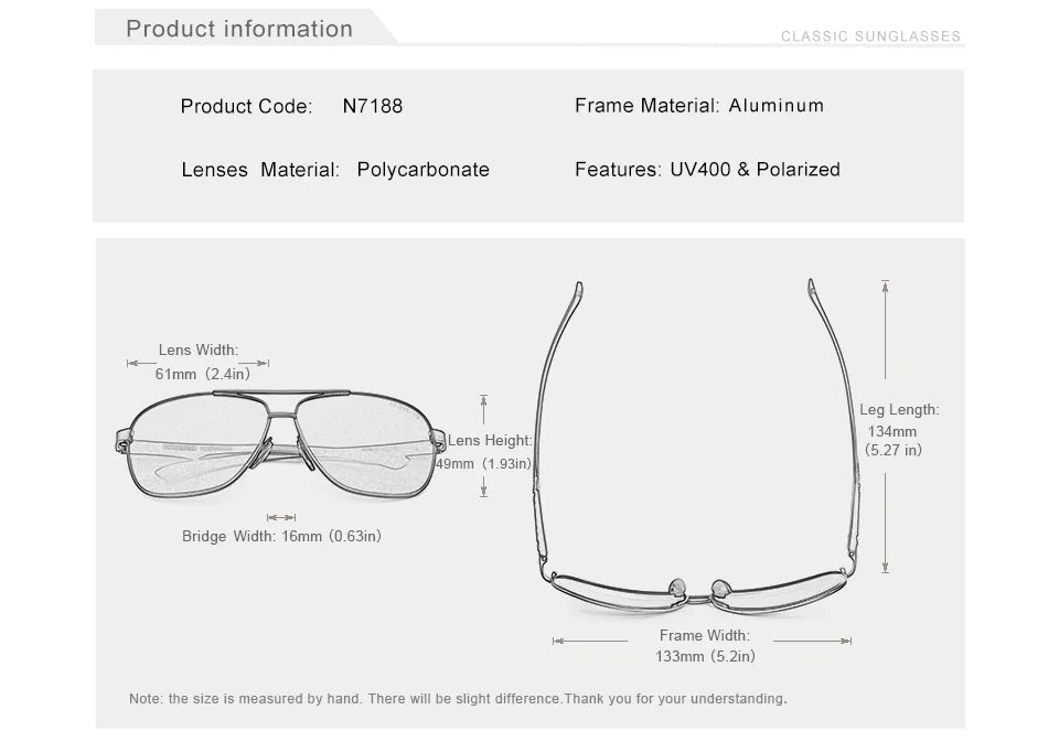 Men's casual shades