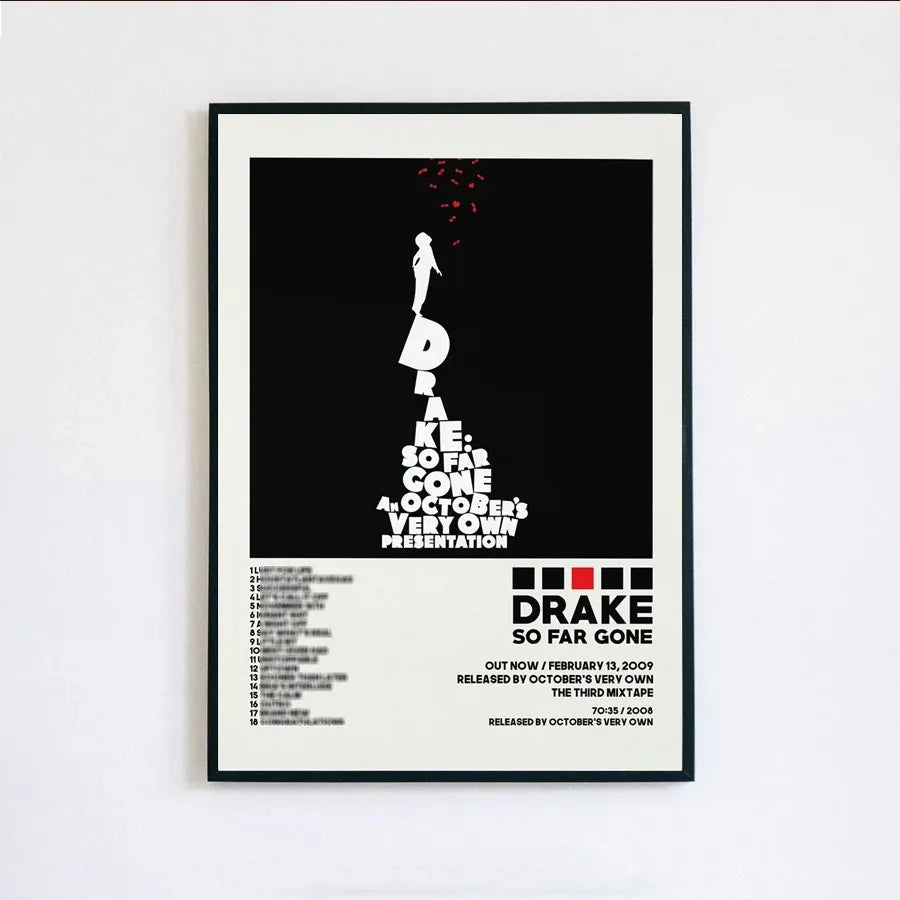 Poster Prints New Drake Music Album Cover Canvas Painting Wall Art