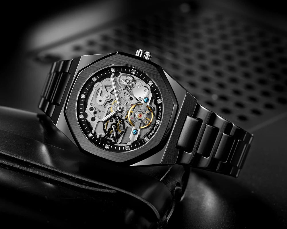 Forsining Skeleton Automatic Mechanical Watch for Men