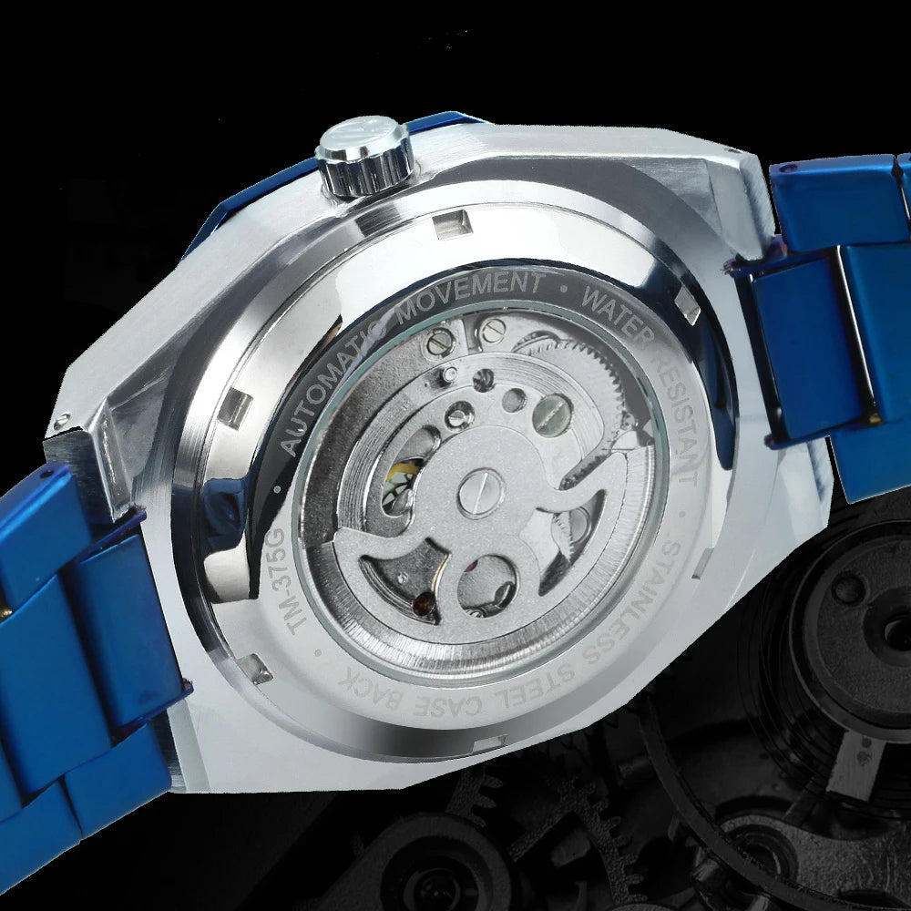 Forsining Skeleton Automatic Mechanical Watch for Men